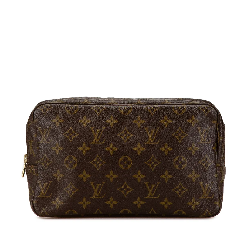 Brown Louis Vuitton Monogram Trousse Toilette 28 Clutch Bag