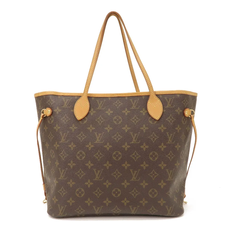 Louis Vuitton Monogram Neverfull MM Tote Bag Brown M40156