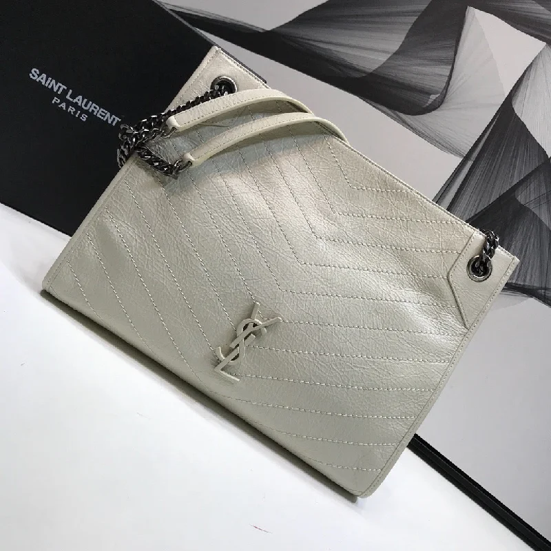 Yves Saint Laurent Niki Medium Shopping Bag White