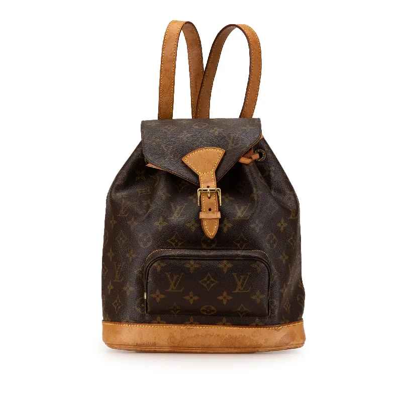 Brown Louis Vuitton Monogram Montsouris PM Backpack