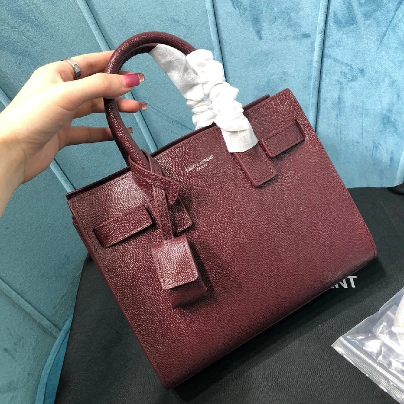 Yves Saint Laurent Sac De Jour Nano Burgundy