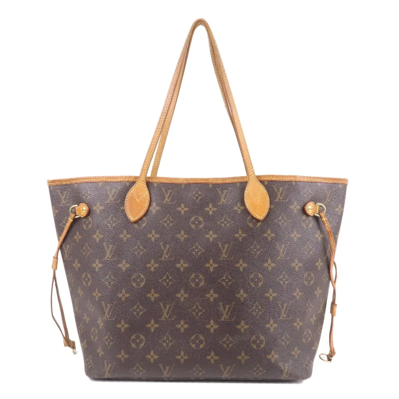 Louis Vuitton Monogram Neverfull MM Tote Bag Brown M40156