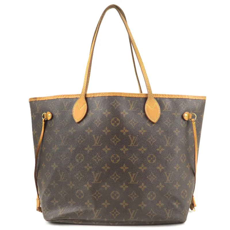 Louis Vuitton Monogram Neverfull MM Tote Bag Brown M40156