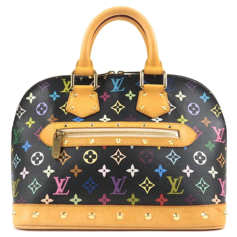 Louis Vuitton Monogram Multi Color Alma Hand Bag Noir M92646