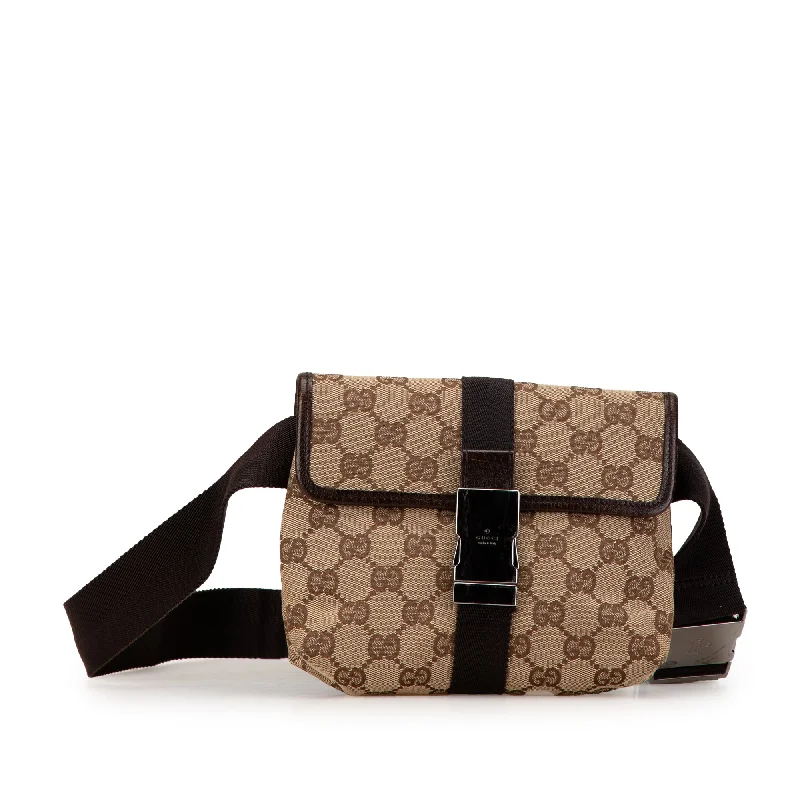 Brown Gucci GG Canvas Belt Bag