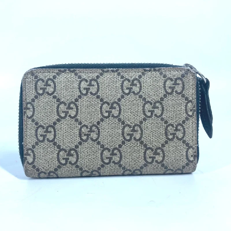 GUCCI Coin case 451276 GG Supreme Canvas beige GG Supreme Tiger Tiger mens Used