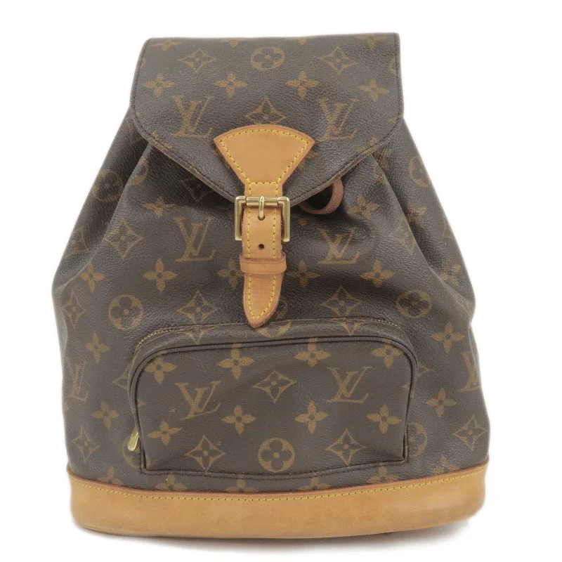 Louis Vuitton Monogram Montsouris MM Back Pack Bag M51136