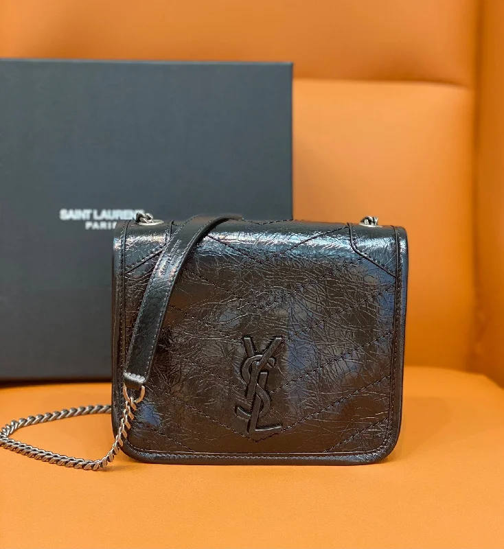 Yves Saint Laurent Niki Wallets On Chain Black