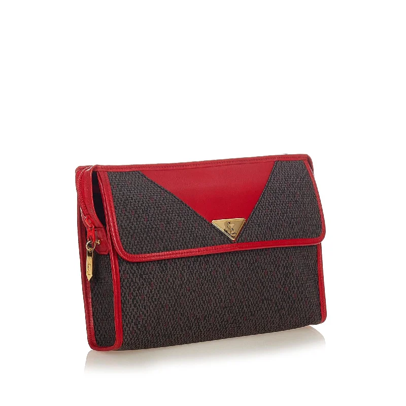 Saint Laurent Canvas Clutch Bag (SHG-31800