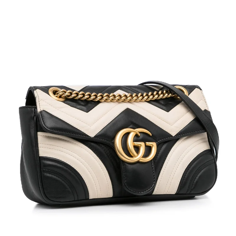 Gucci GG Marmont Bicolor Matelassé Leather