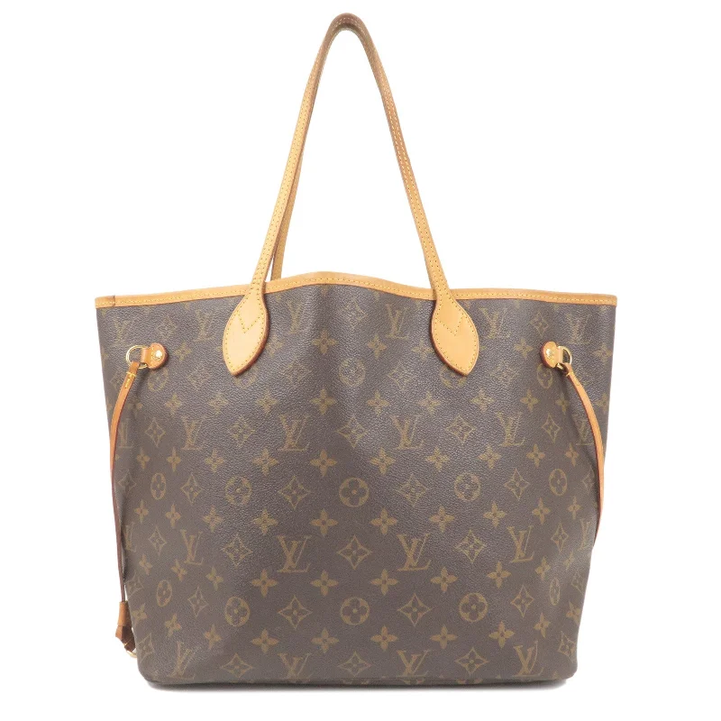 Louis Vuitton Monogram Neverfull MM Tote Bag Brown M40156