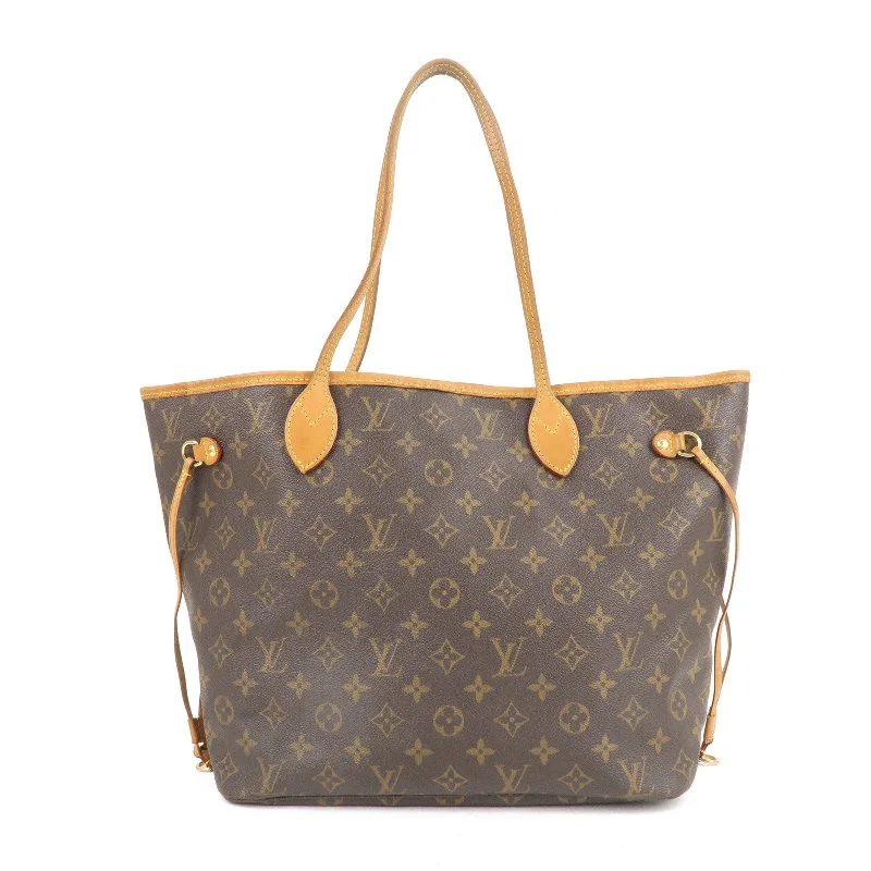 Louis Vuitton Monogram Neverfull MM Tote Bag Brown M40156