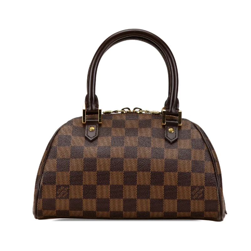 Brown Louis Vuitton Damier Ebene Mini Ribera Handbag