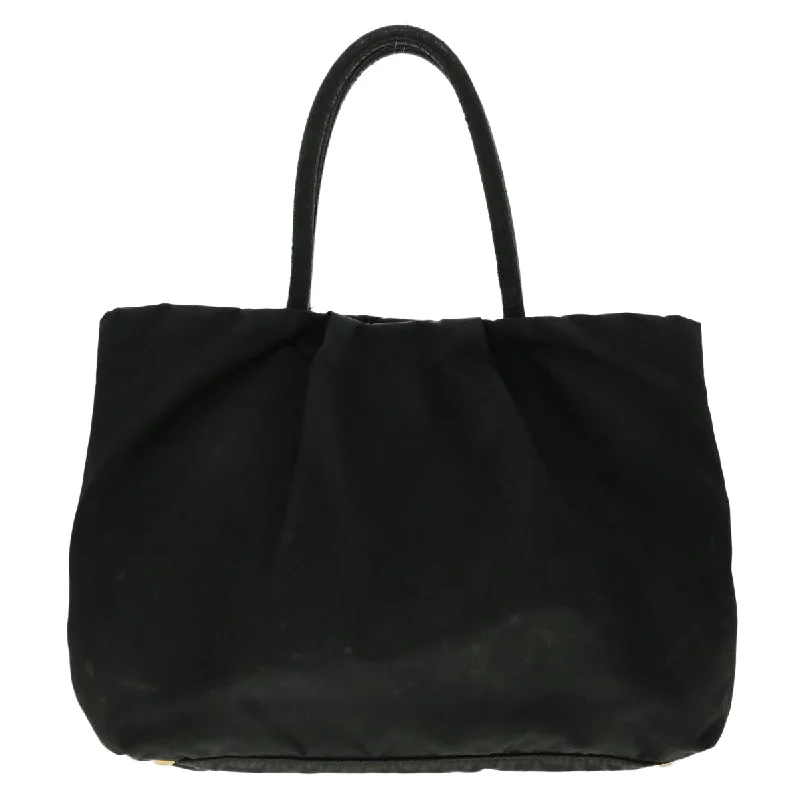 PRADA Hand Bag Nylon Black Auth fm2265