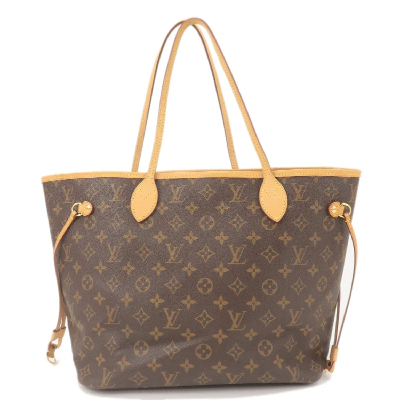 Louis Vuitton Monogram Neverfull MM Tote Bag Fuchisia M40996