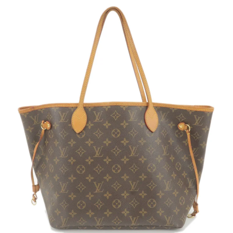 Louis Vuitton Monogram Neverfull MM Tote Bag Brown M40156