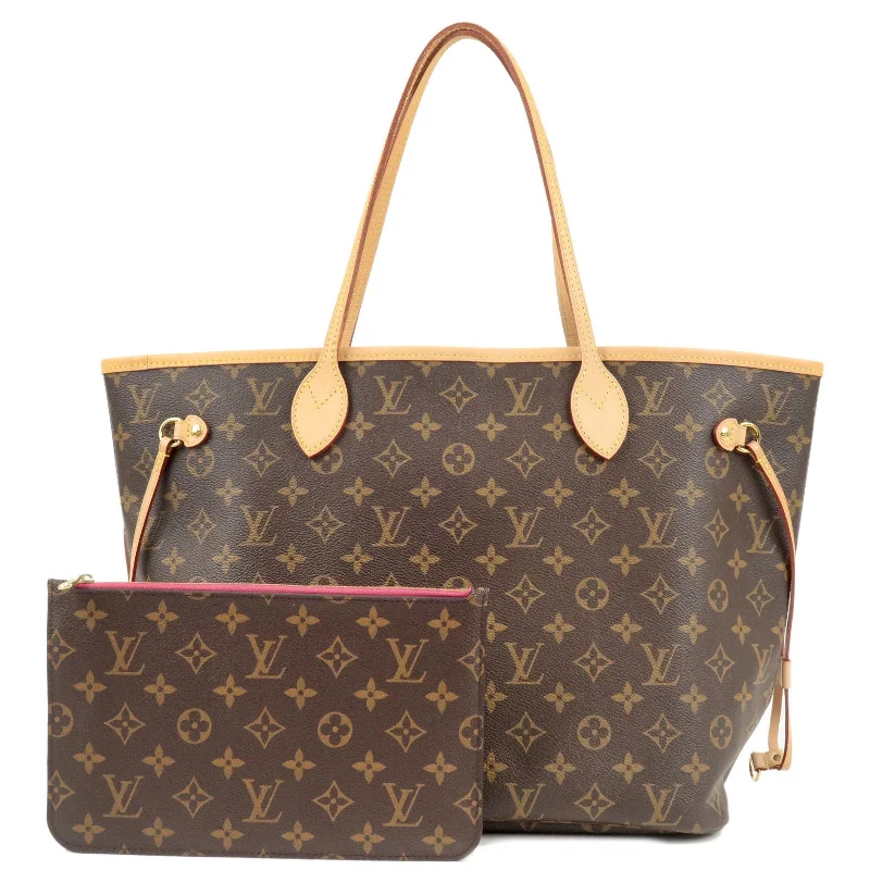 Louis Vuitton Monogram Neverfull MM Tote Bag Pivoine M41178