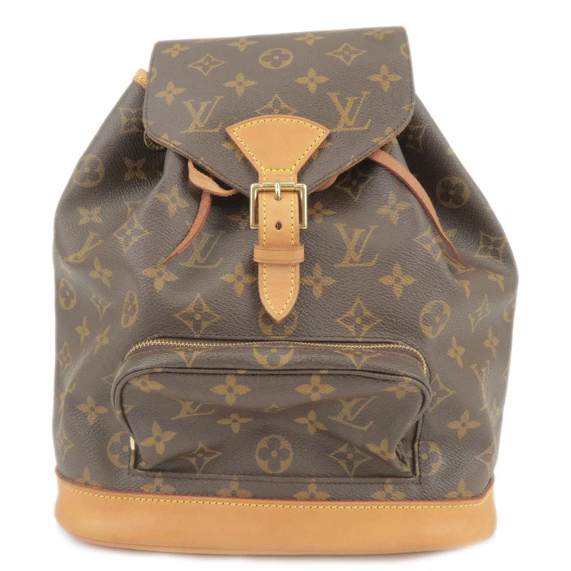 Louis Vuitton Monogram Montsouris MM Back Pack Bag M51136