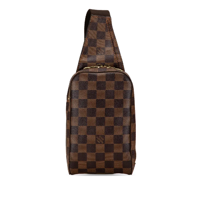 Brown Louis Vuitton Damier Ebene Geronimos Crossbody Bag