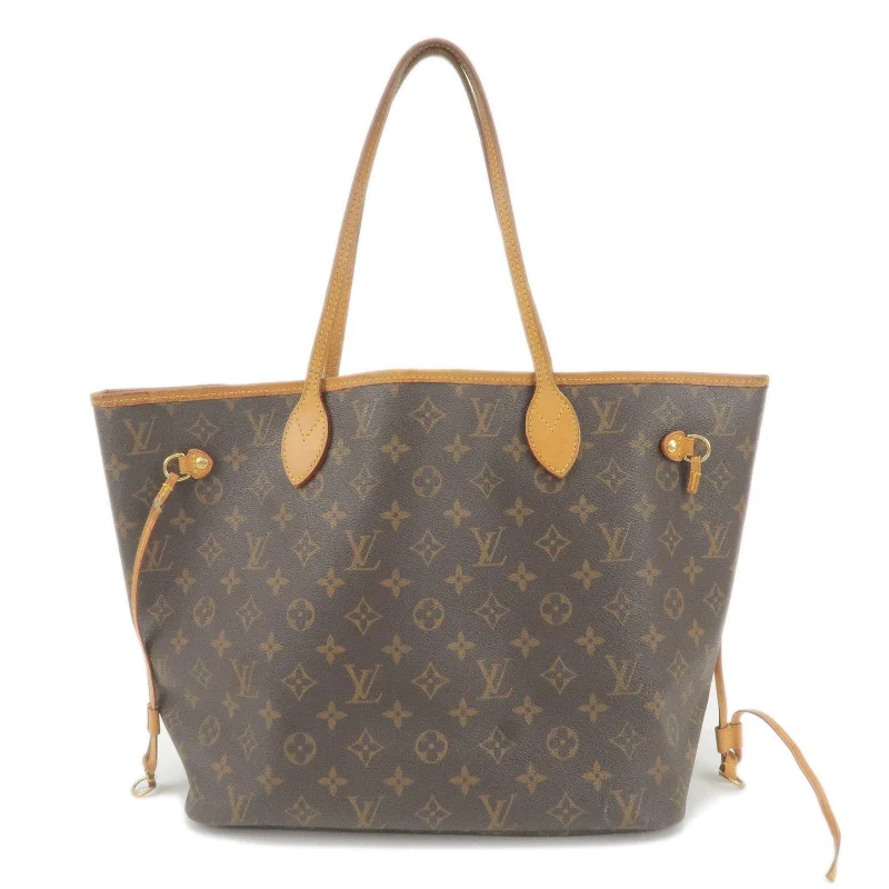 Louis Vuitton Monogram Neverfull MM Tote Bag Brown M40156