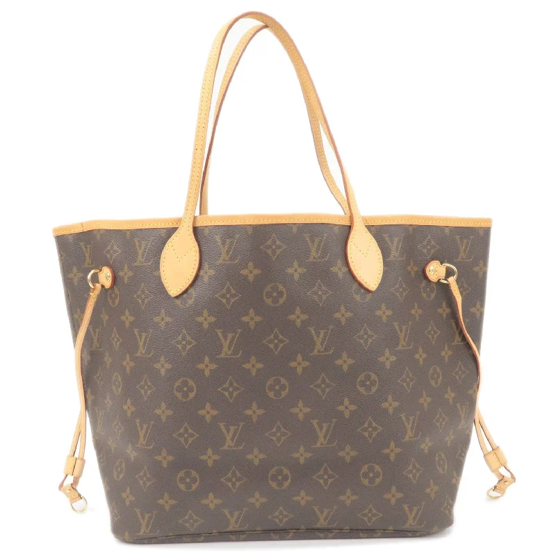 Louis Vuitton Monogram Neverfull MM Tote Bag Brown M40156