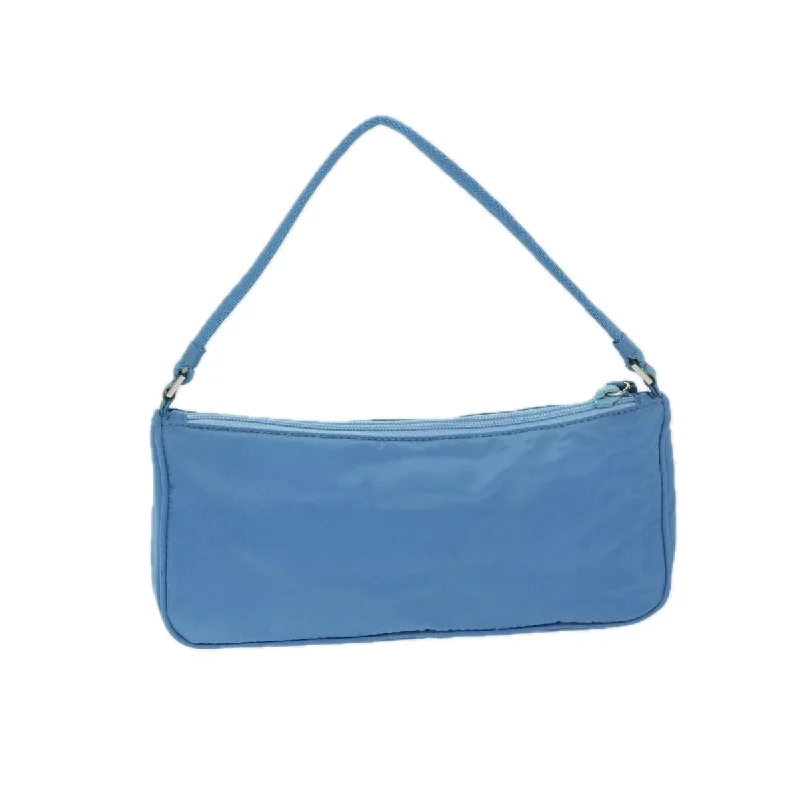 PRADA Accessory Pouch Nylon Light Blue  69259