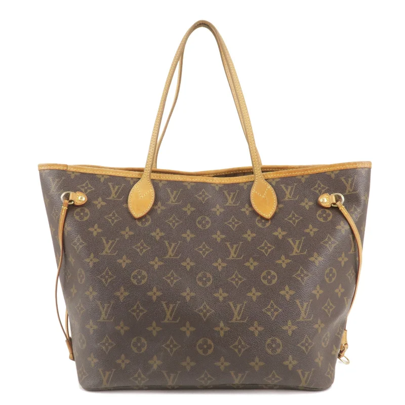 Louis Vuitton Monogram Neverfull MM Tote Bag Brown M40156