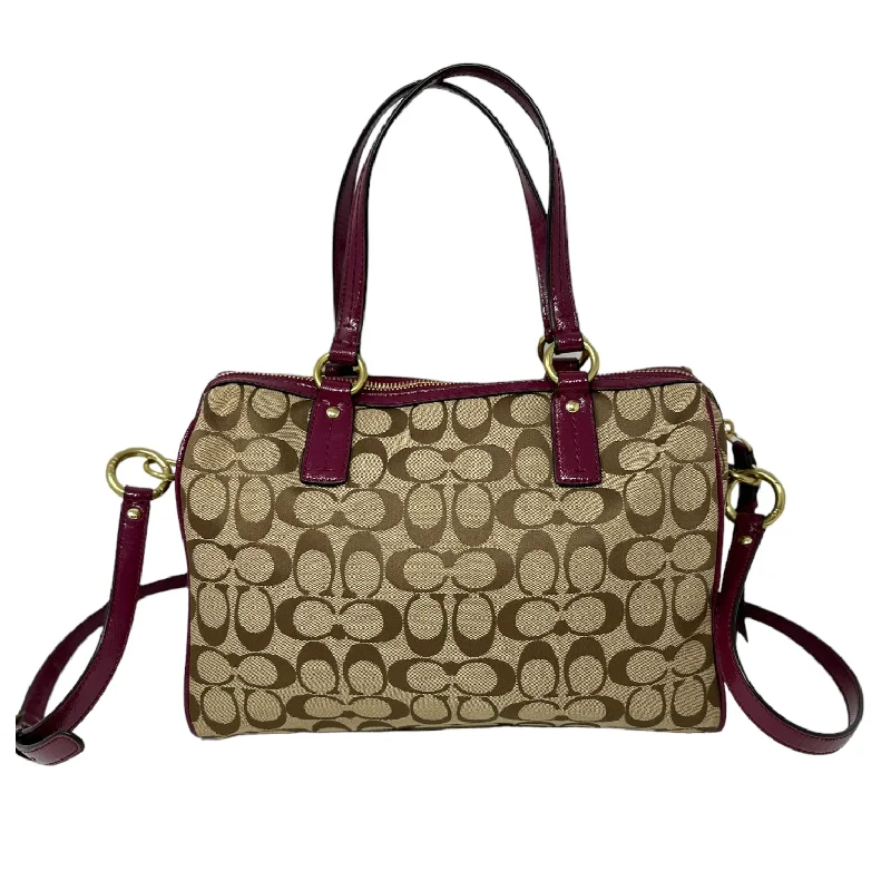 Signature Stripe Python Zip Satchel Designer By Coach  Size: Medium