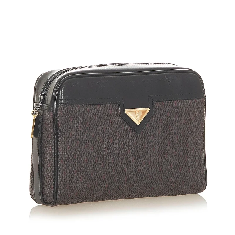 Saint Laurent Canvas Clutch Bag (SHG-36187