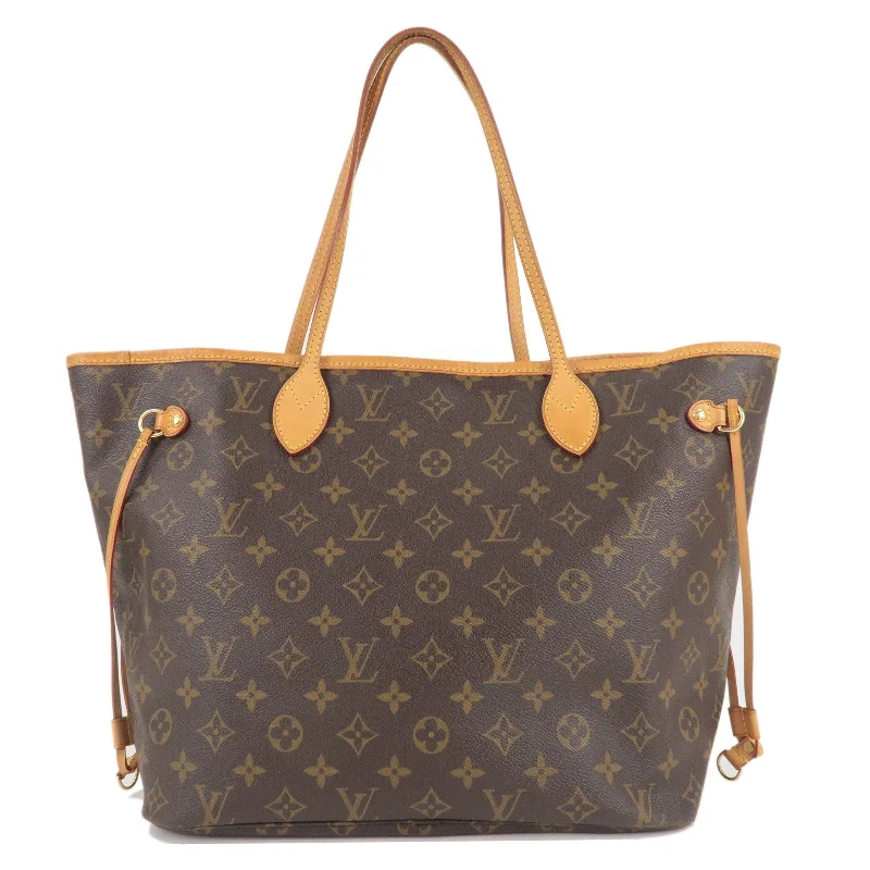 Louis Vuitton Monogram Neverfull MM Tote Bag Brown M40156