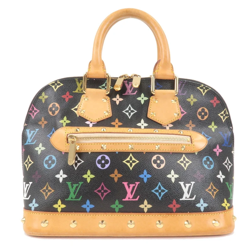 Louis Vuitton Monogram Multi Color Alma Hand Bag Noir M92646