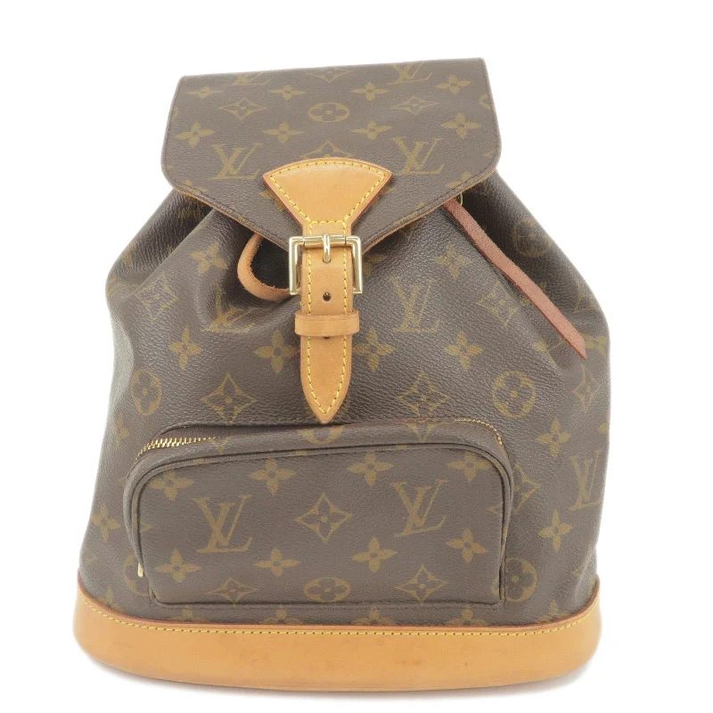 Louis Vuitton Monogram Montsouris MM Back Pack Bag M51136