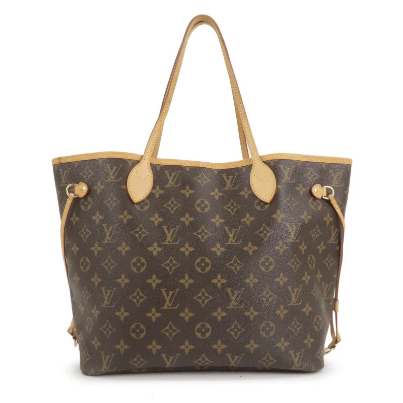 Louis Vuitton Monogram Neverfull MM Tote Bag Brown M40156