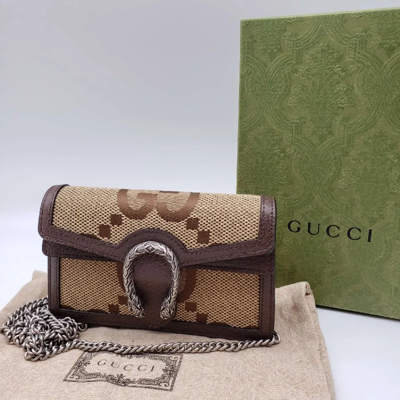 Gucci GG Dionysus Supermini Wallet on Chain Crossbody Bag