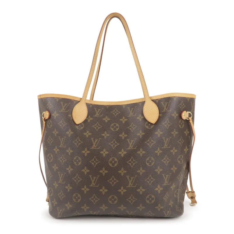 Louis Vuitton Monogram Neverfull MM Tote Bag Brown M40156