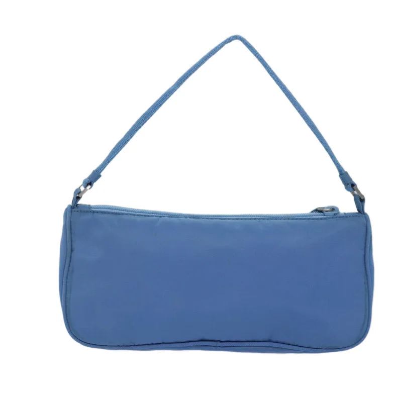 PRADA Accessory Pouch Nylon Blue  79367