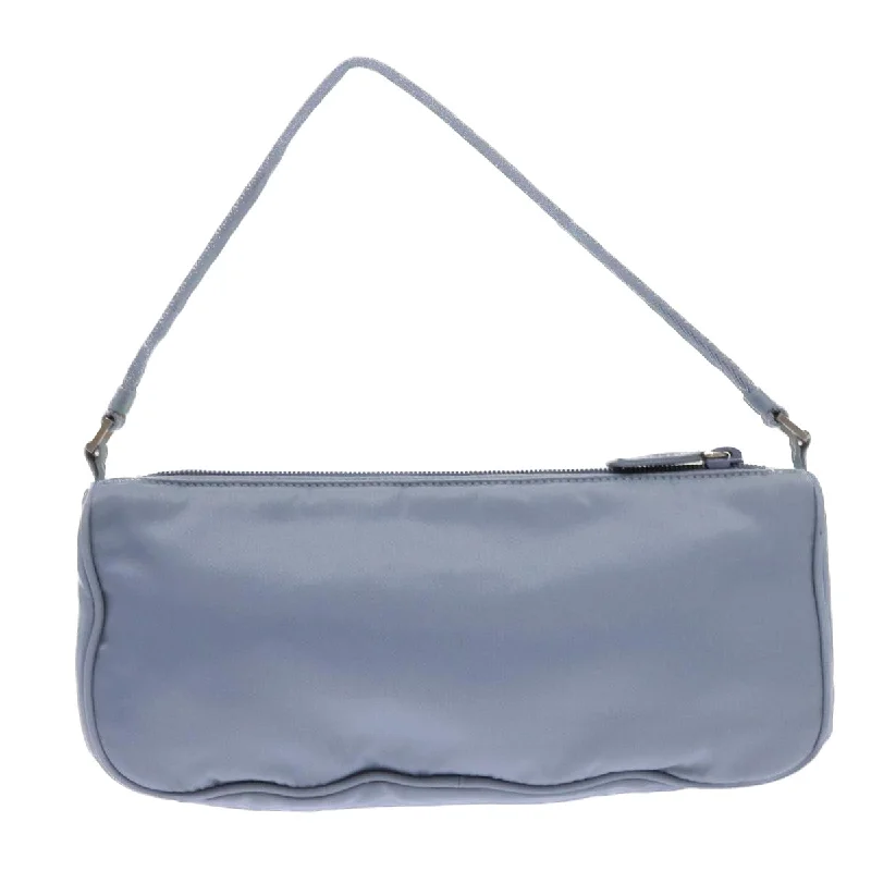 PRADA Accessory Pouch Nylon Light Blue  56182