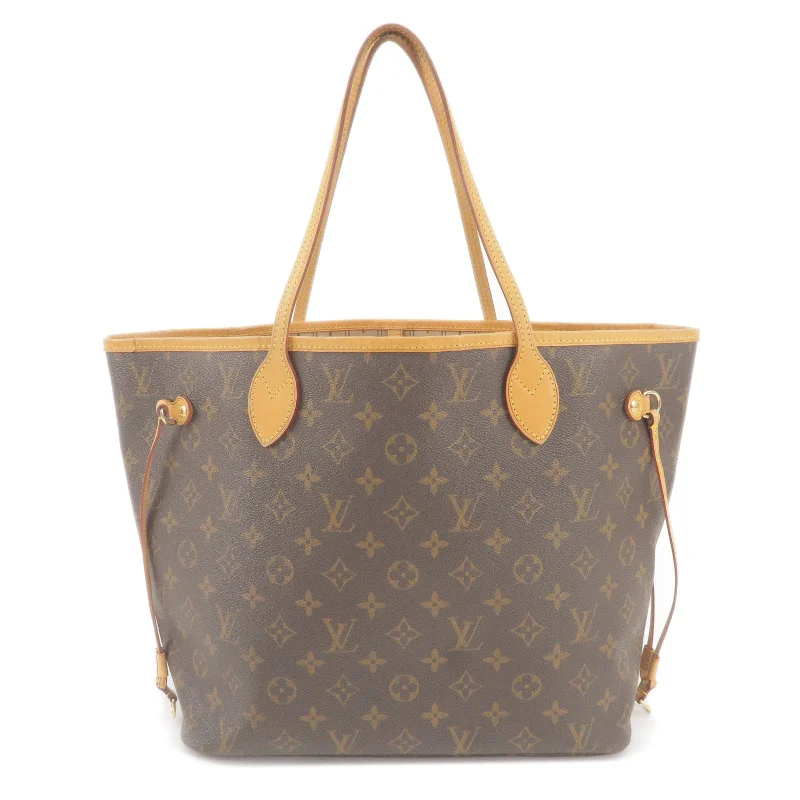 Louis Vuitton Monogram Neverfull MM Tote Bag Brown M40156