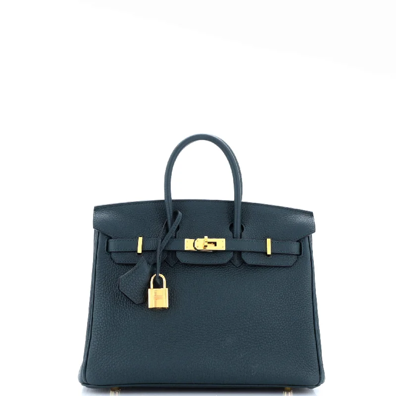 Birkin Handbag Vert Cypress Togo with Gold Hardware 25