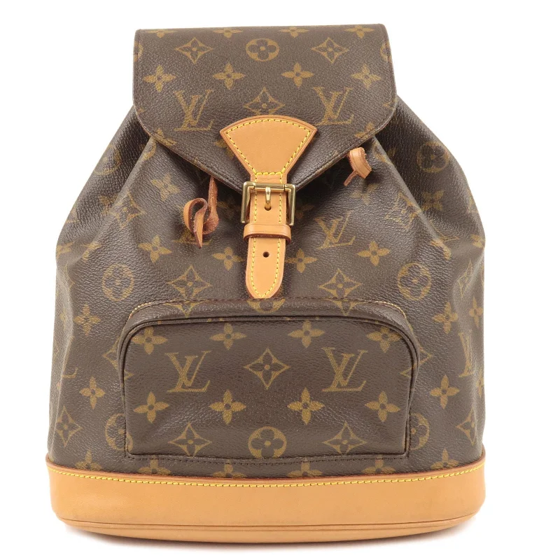 Louis Vuitton Monogram Montsouris MM Back Pack Bag M51136