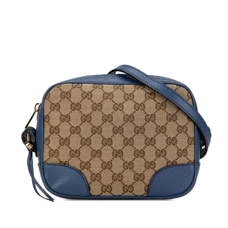 Brown Gucci GG Canvas Bree Crossbody