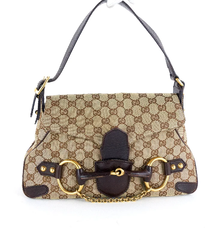 Monogram Canvas Horsebit Handbag