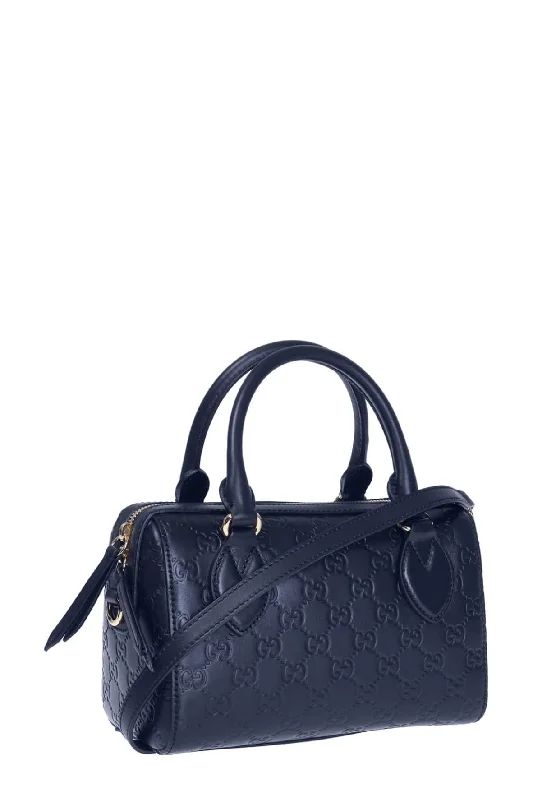 Guccissima Small Boston Navy