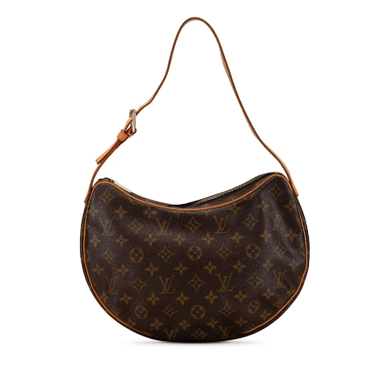 Brown Louis Vuitton Monogram Croissant MM Hobo Bag