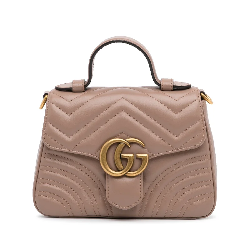 Gucci GG Marmont Top Handle Brown