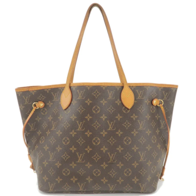 Louis Vuitton Monogram Neverfull MM Tote Bag Brown M40156