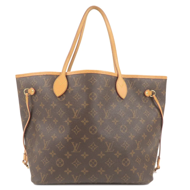 Louis Vuitton Monogram Neverfull MM Tote Bag Brown M40156