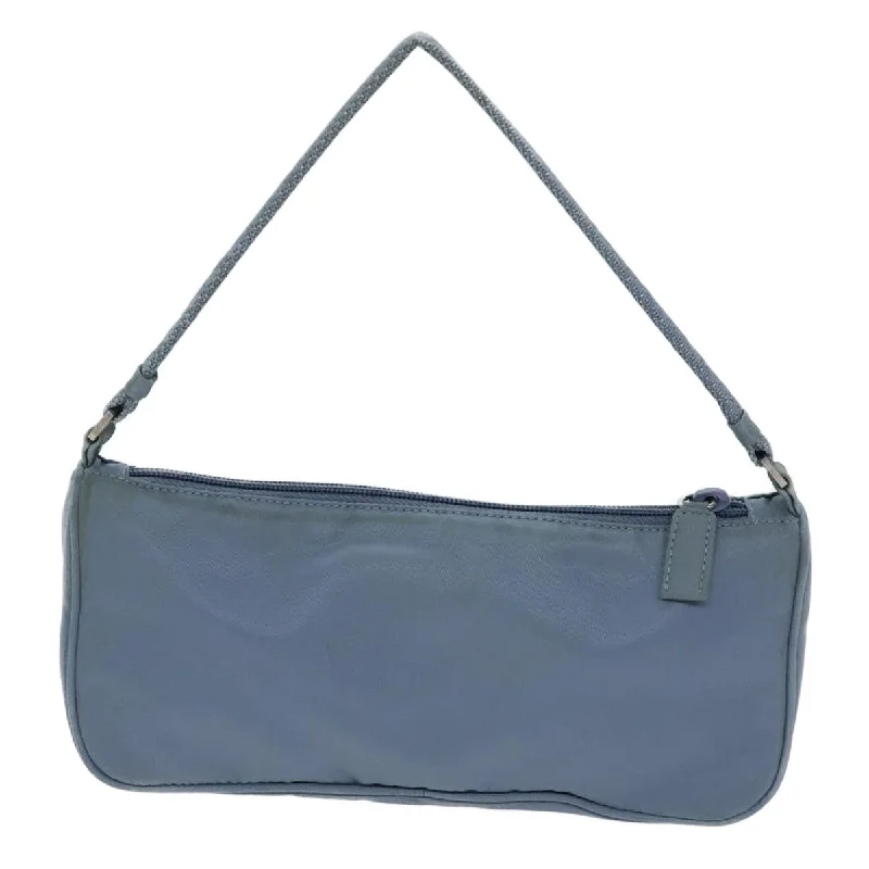 PRADA Accessory Pouch Nylon Light Blue  72954