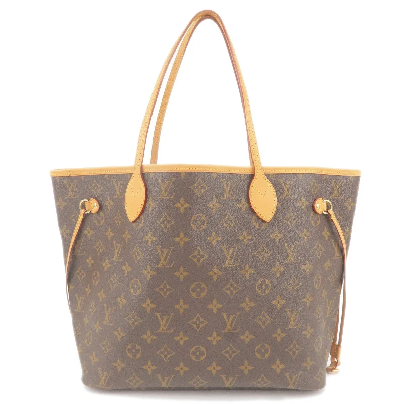 Louis Vuitton Monogram Neverfull MM Tote Bag Brown M40156