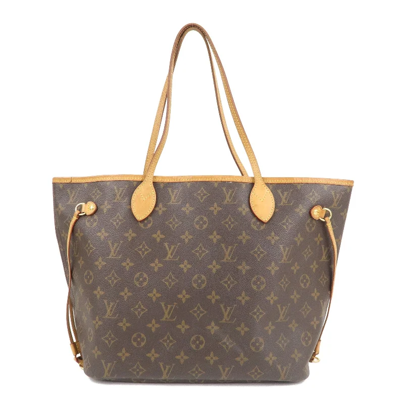 Louis Vuitton Monogram Neverfull MM Tote Bag Brown M40156